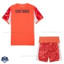 Dortmund Red Goalkeeper Kids Football Kit 25/26 - Back View