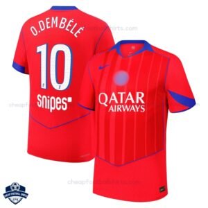 PSG Third Men Football Shirt 25/26 O.DEMBÉLÉ 10 - Overview
