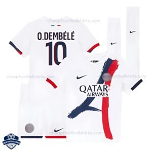 PSG Away Kids Football Kit 25/26 O.DEMBÉLÉ 10 - Overview