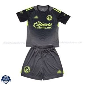 Club América Black Goalkeeper Kids Football Kit 25/26 - front view