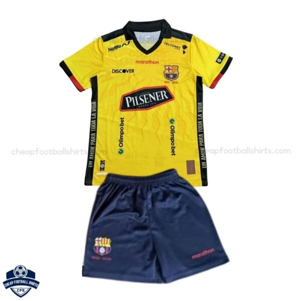 Barcelona 100th Anniversary Kids Football Kit 25/26 - front view