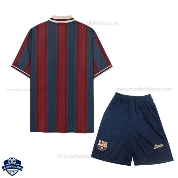 Barcelona Modernist Edition Kids Football Kit 25/26 - back view