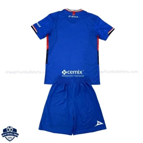Cruz Azul Home Kids Football Kit 25/26 - back view
