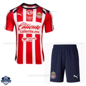 Guadalajara Home Kids Football Kit 25/26
