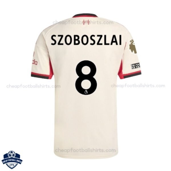 Liverpool Away Men Football Shirt 25/26 SZOBOSZLAI 8 - back view