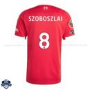Liverpool Home Men Football Shirt 25/26 SZOBOSZLAI 8 - back view