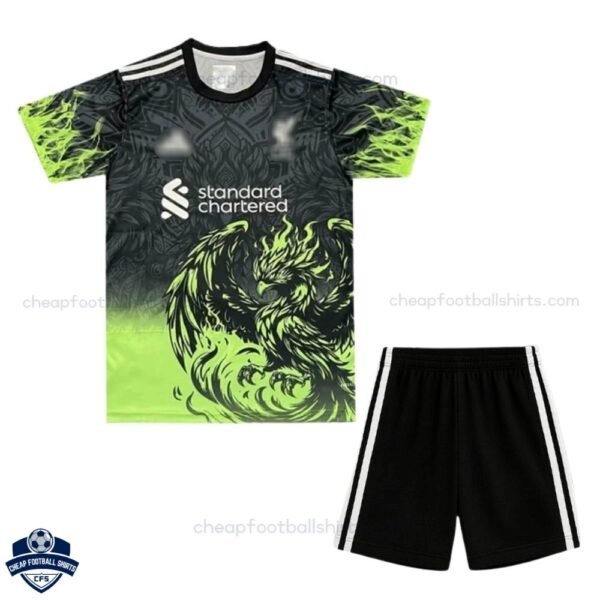 Liverpool Green Special Edition Kids Football Kit 25/26