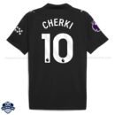Manchester City Away Men Football Shirt 25/26 CHERKI 10 -Back view