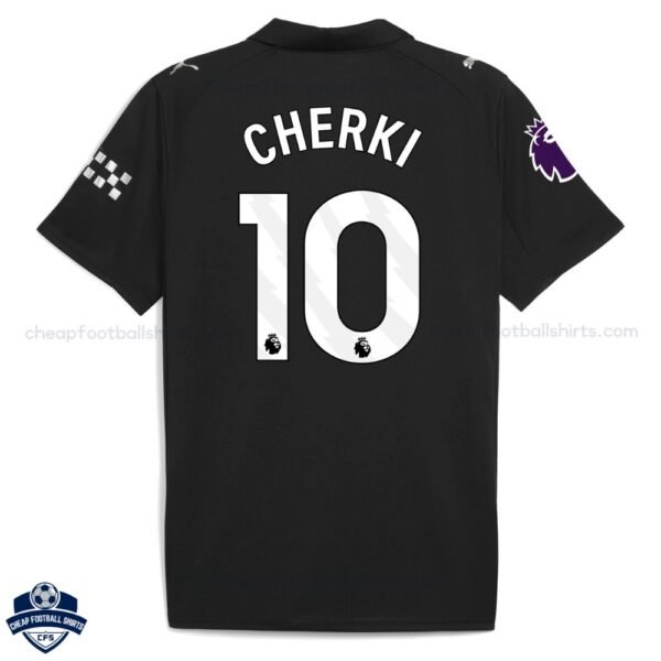Manchester City Away Men Football Shirt 25/26 CHERKI 10 -Back view