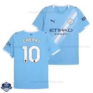 Manchester City Home Men Football Shirt 25/26 CHERKI 10