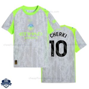 Manchester City Third Men Football Shirt 25/26 CHERKI 10 - overview
