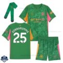 Manchester City Green Goalkeeper Kids Football Kit 25/26 DONNARUMMA 25 - overview