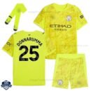 Manchester City Yellow Goalkeeper Kids Football Kit 25/26 DONNARUMMA 25 - overview