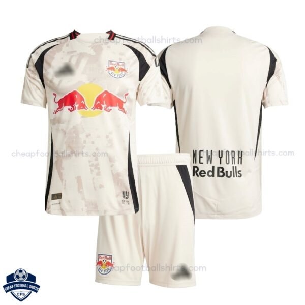 New York Red Bulls Away Kids Football Kit 25/26