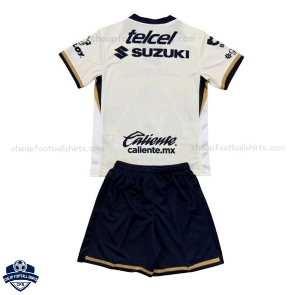 Pumas UNAM Home Kids Football Kit 25/26 - back view