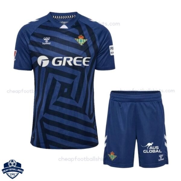 Real Betis Blue Goalkeeper Kids Football Kit 25/26