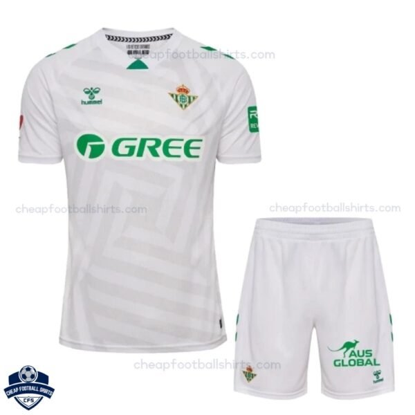 Real Betis White Goalkeeper Kids Football Kit 25/26