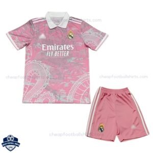 Real Madrid Pink Dragon Edition Kids Football Kit 25/26