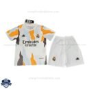 Real Madrid Pre Match Kids Football Kit 25/26