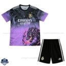 Real Madrid Purple Dragon Edition Kids Football Kit 25/26 - front view