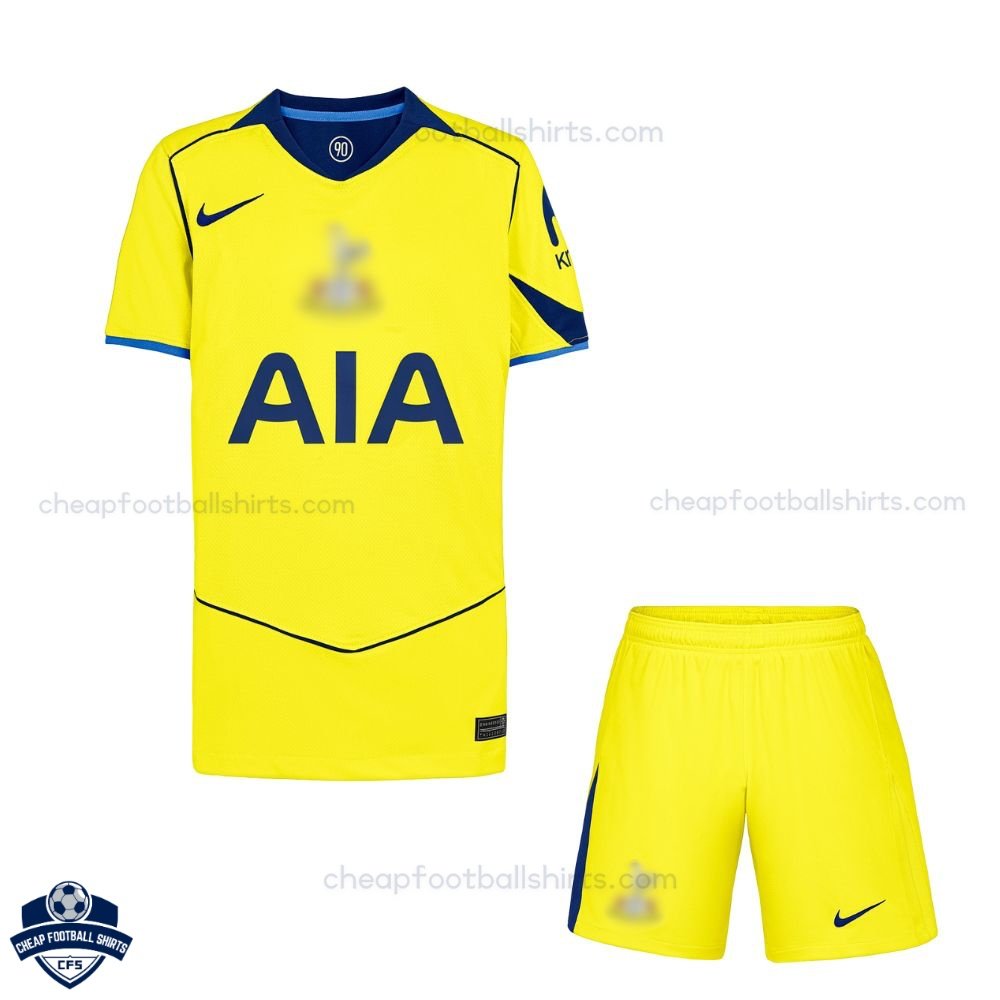 Tottenham Hotspur Third Kids Football Kit 25/26 - Front View
