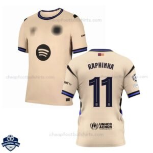 Barcelona Away Men Football Shirt 25/26 RAPHINHA 11