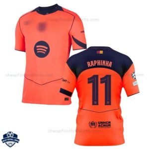 Barcelona Third Men Football Shirt 25/26 RAPHINHA 11