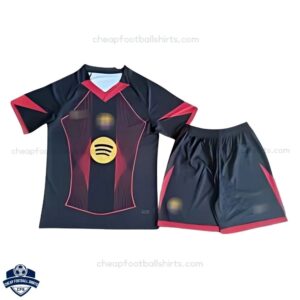 Barcelona Red Special Edition Kids Football Kit 25/26 - Front View