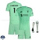 Liverpool A.BECKER 1 Goalkeeper Kids Football Kit 25/26