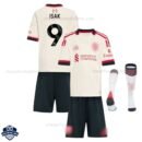 Liverpool Away Kids Football Kit 25/26 ISAK 9 with socks