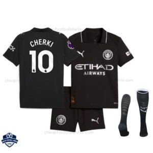 Manchester City Away Kids Football Kit 25/26 CHERKI 10