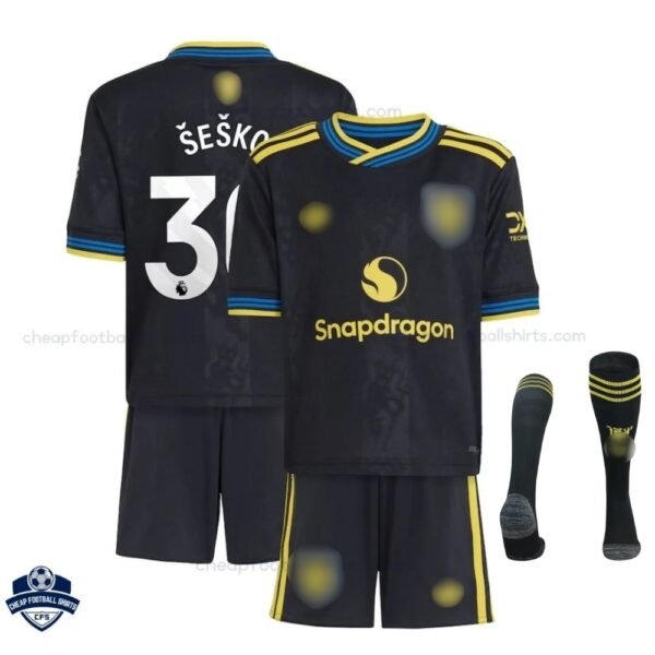 Manchester United Third Kids Football Kit 25/26 ŠEŠKO 30