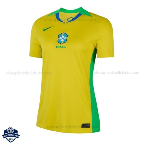 Brazil Home Women Football Shirt 25/26 - Front View