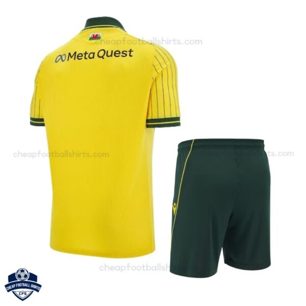 Wrexham Away Kids Football Kit 25/26 - Back View