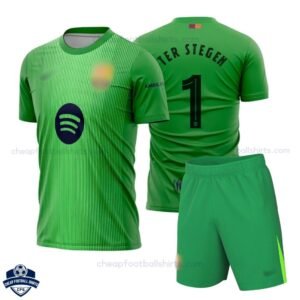 Barcelona TER STEGEN 1 Goalkeeper Kids Football Kit 25/26