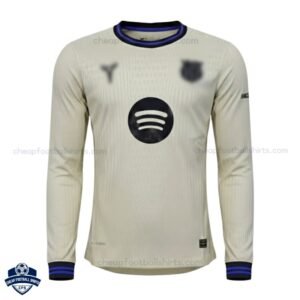 Barcelona Away Men Football Shirt 25/26 Long Sleeve