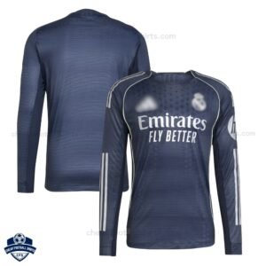 Real Madrid Away Men Football Shirt 25/26 Long Sleeve - Overview