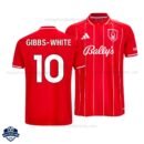 Nottingham Forest GIBBS-WHITE 10 Home Men Football Shirt 25/26 - Overview