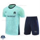 Olympique Marseille Green Training Kids Football Kit 25/26 - Front View