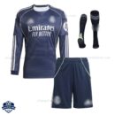 Real Madrid Away Kids Football Kit 25/26 Long Sleeve