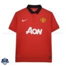 Retro Manchester United Home Men Football Shirt 2013/14 - Front View