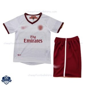 Retro Arsenal Away Kids Football Kit 2007/08 - Front View