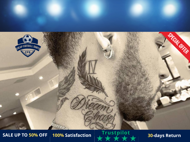 Tatoo on Neymar's neck