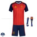 Spain Home Kids Football Kit 2026 - Front View with socks