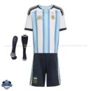 Argentina Home Kids Football Kit 2026 - Front View with socks
