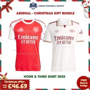 Arsenal FC Christmas Gift Bundle - Home & Third 2025/26