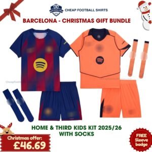Barcelona FC Christmas Gift Packs - Home & Third Cheap Football Kits 2025/26