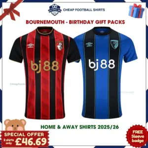 Bournemouth Football Shirt Gift Pack 25/26 - Home & Away
