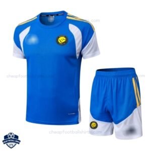 Al Nassr Blue Training Kids Football Kit 25/26 - Front View