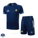 Al Nassr Dark Blue Training Kids Football Kit 25/26- Front View